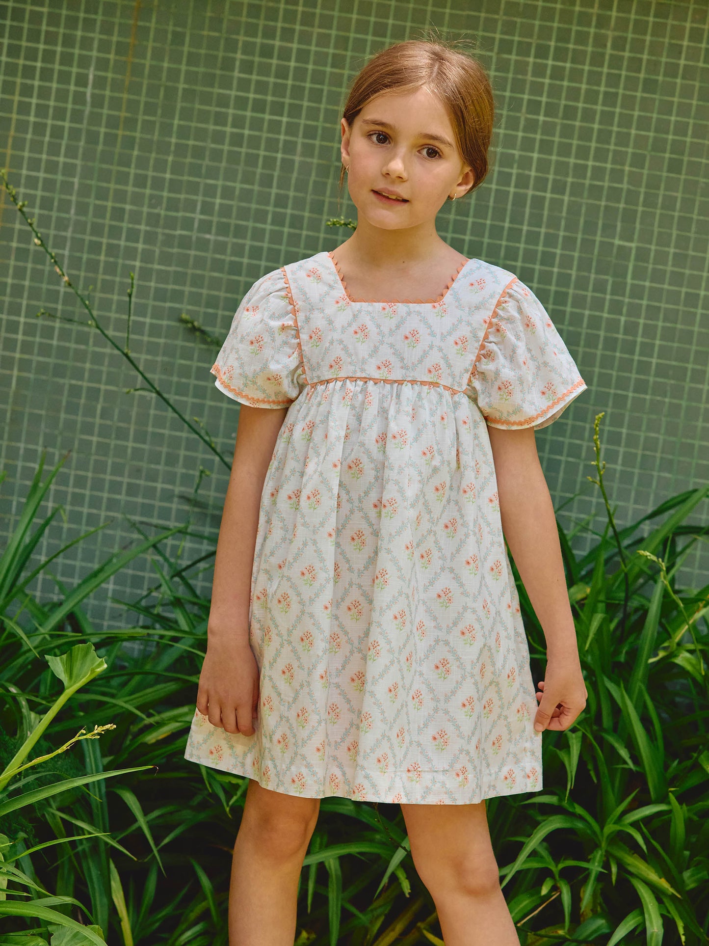 Vestido floral LARANJINHA
