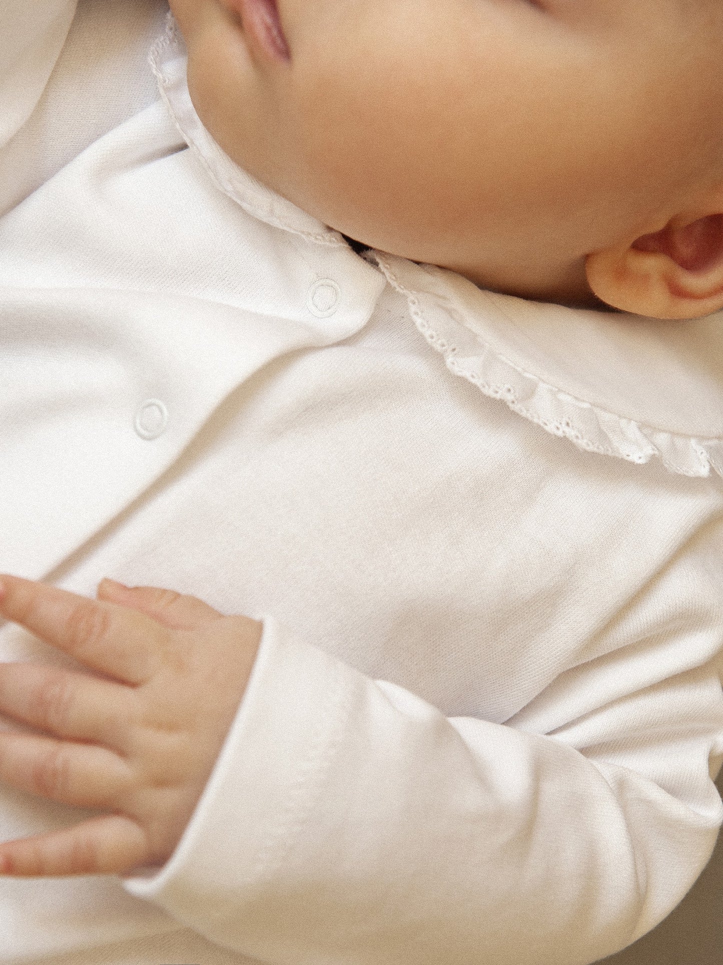 Babygrow gola c/ renda LARANJINHA