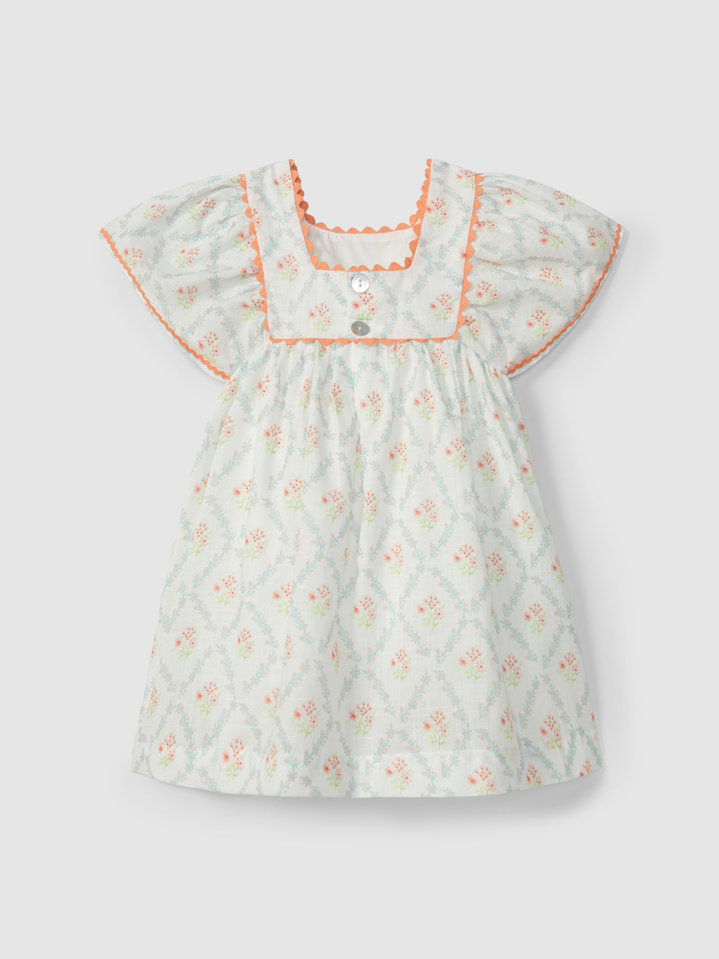 Vestido floral LARANJINHA
