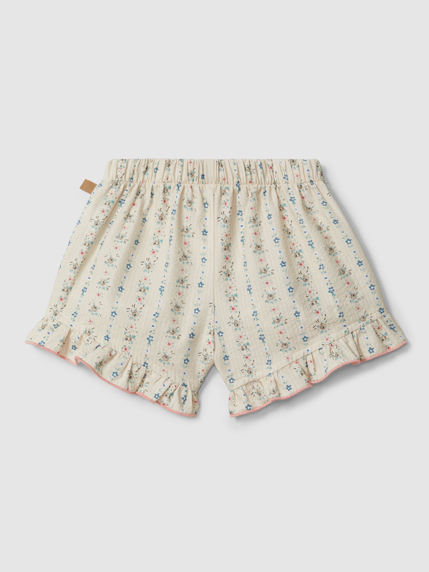 Calções com folho e estampado floral LARANJINHA